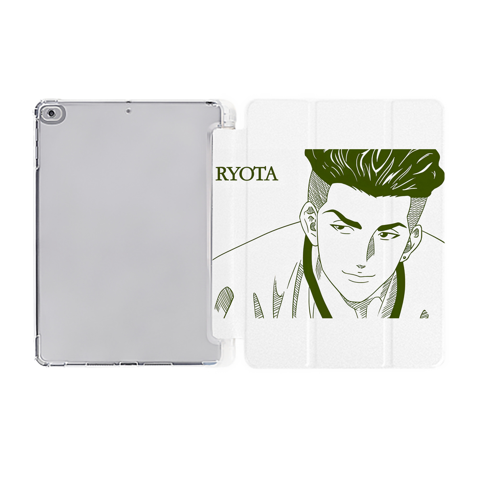 （画像用） SLAM DUNK／スラムダンク IPad ケース ペン収納付き 三つ折りスタンド PUレザー×シリコン 対応機種9.5/10.5/10.9インチ